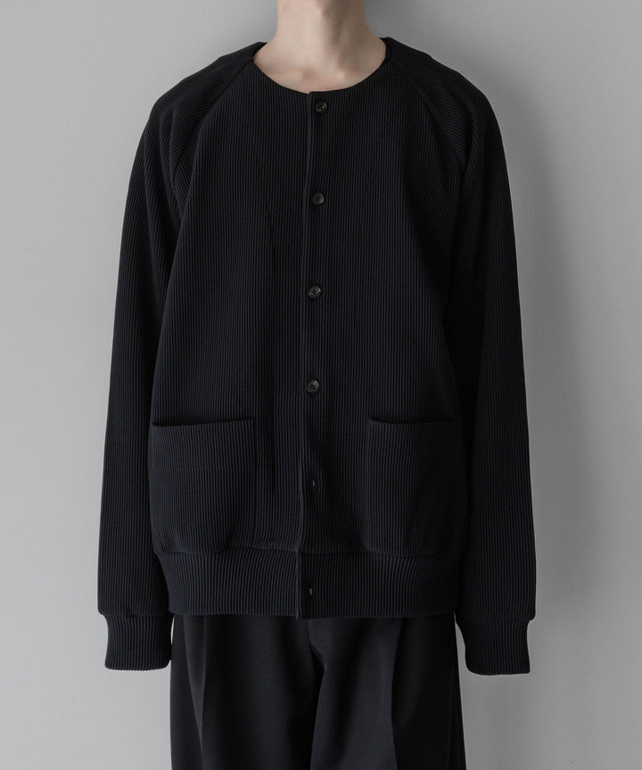 【stein】ssstein シュタインのGRADATION PLEATS CARDIGANのBLACK　 公式通販サイトsession福岡セレクトショップ