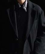 画像をギャラリービューアに読み込む, 【ssstein】WOOL/CASHMERE FLEECE SINGLE BREASTED JACKET - BLACK
