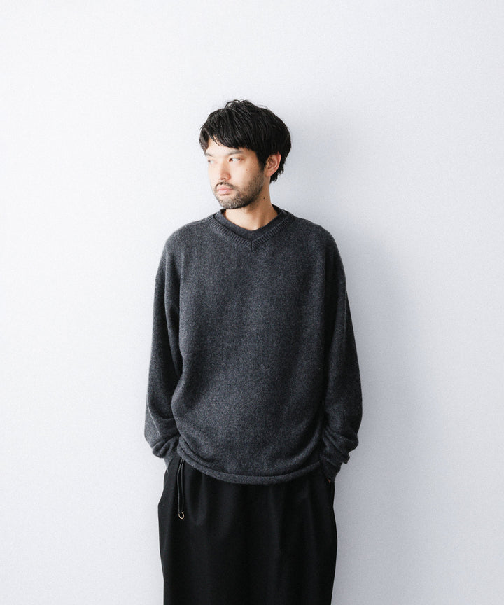 nakedgauge ネイキッドゲージのCOMFORT TOUCH DOUBLE COLLAR PULLOVERのCHARCOAL GRAY 公式通販サイトsession福岡セレクトショップ