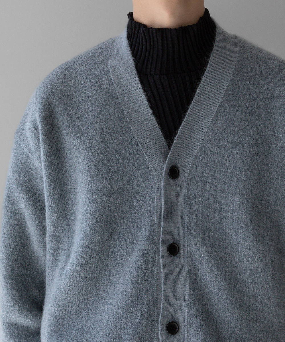 stein(シュタイン)のEXTRA FINE KID MOHAIR CARDIGANのBLUE GREY 公式通販サイトsession福岡セレクトショップ