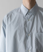 画像をギャラリービューアに読み込む, ssstein(シュタイン)のOVERSIZED REGULAR COLLAR SHIRT - OFF BLUEの公式通販サイトsession福岡セレクトショップ
