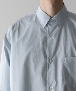 ssstein(シュタイン)のOVERSIZED REGULAR COLLAR SHIRT - OFF BLUEの公式通販サイトsession福岡セレクトショップ