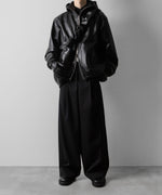 画像をギャラリービューアに読み込む, ssstein(シュタイン)のLEATHER HOODED SHORT JACKET - BLACKの公式通販サイトsession福岡セレクトショップ
