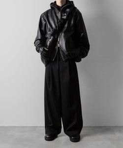 ssstein(シュタイン)のLEATHER HOODED SHORT JACKET - BLACKの公式通販サイトsession福岡セレクトショップ