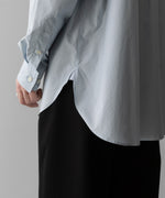 画像をギャラリービューアに読み込む, ssstein(シュタイン)のOVERSIZED REGULAR COLLAR SHIRT - OFF BLUEの公式通販サイトsession福岡セレクトショップ
