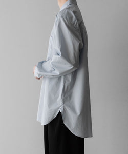 ssstein(シュタイン)のOVERSIZED REGULAR COLLAR SHIRT - OFF BLUEの公式通販サイトsession福岡セレクトショップ