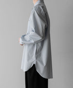 画像をギャラリービューアに読み込む, ssstein(シュタイン)のOVERSIZED REGULAR COLLAR SHIRT - OFF BLUEの公式通販サイトsession福岡セレクトショップ
