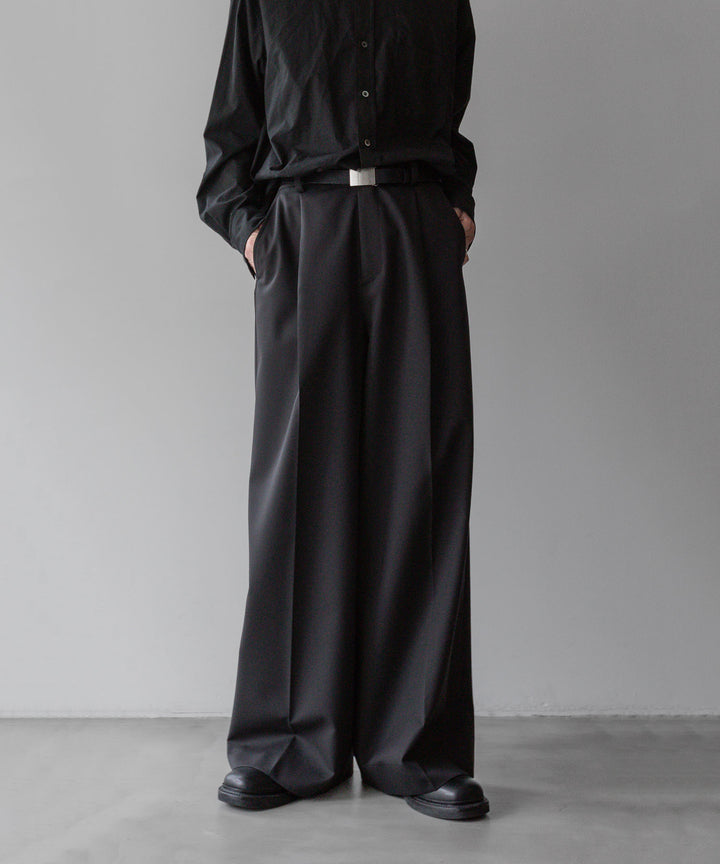 ssstein シュタインのEXTRA WIDE TROUSERS DARK CHARCOAL公式通販サイトsession福岡セレクトショップ