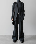 画像をギャラリービューアに読み込む, SUBLATIONS サブレーションズのHEAVY WOOL NO COLLAR PRISONER JACKET - SLATE GREYの公式通販サイトsession福岡セレクトショップ
