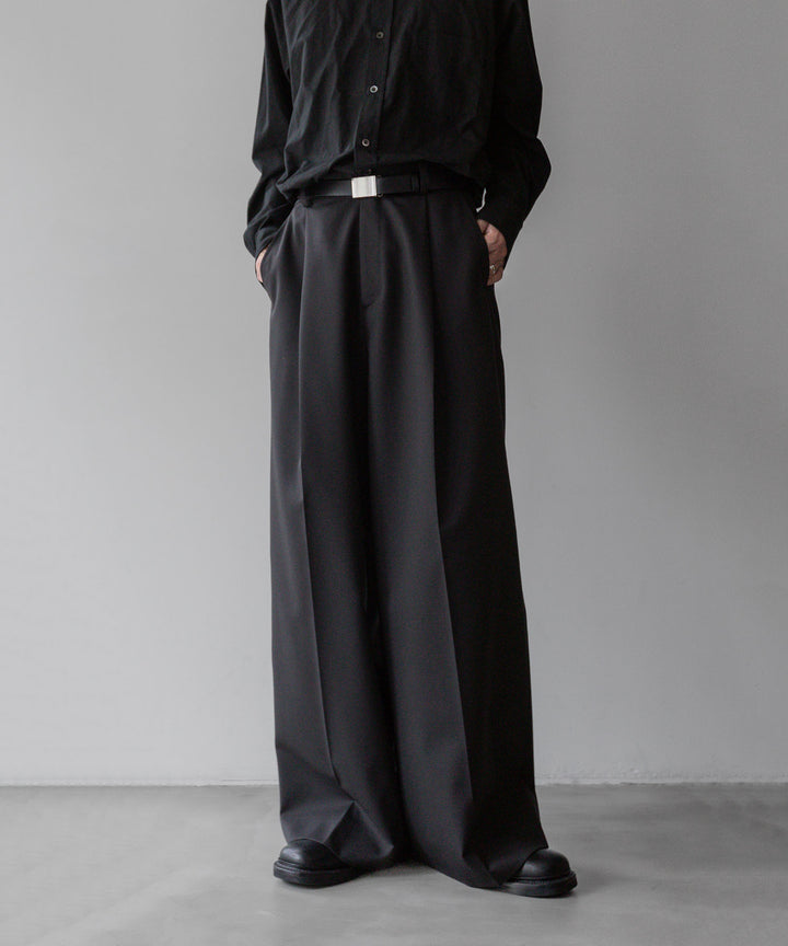 ssstein シュタインのEXTRA WIDE TROUSERS のDARK CHARCOAL公式通販サイトsession福岡セレクトショップ