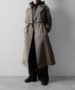 画像をギャラリービューアに読み込む, ssstein(シュタイン)のWINDPROOF NYLON DOUBLE BREASTED COAT - TAUPE 公式通販サイトsession福岡セレクトショップ
