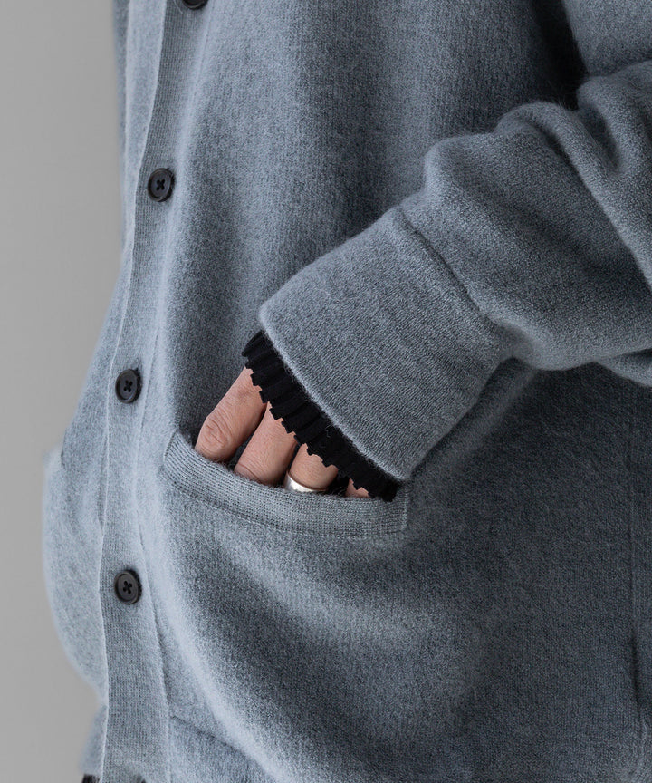 stein(シュタイン)のEXTRA FINE KID MOHAIR CARDIGANのBLUE GREY 公式通販サイトsession福岡セレクトショップ