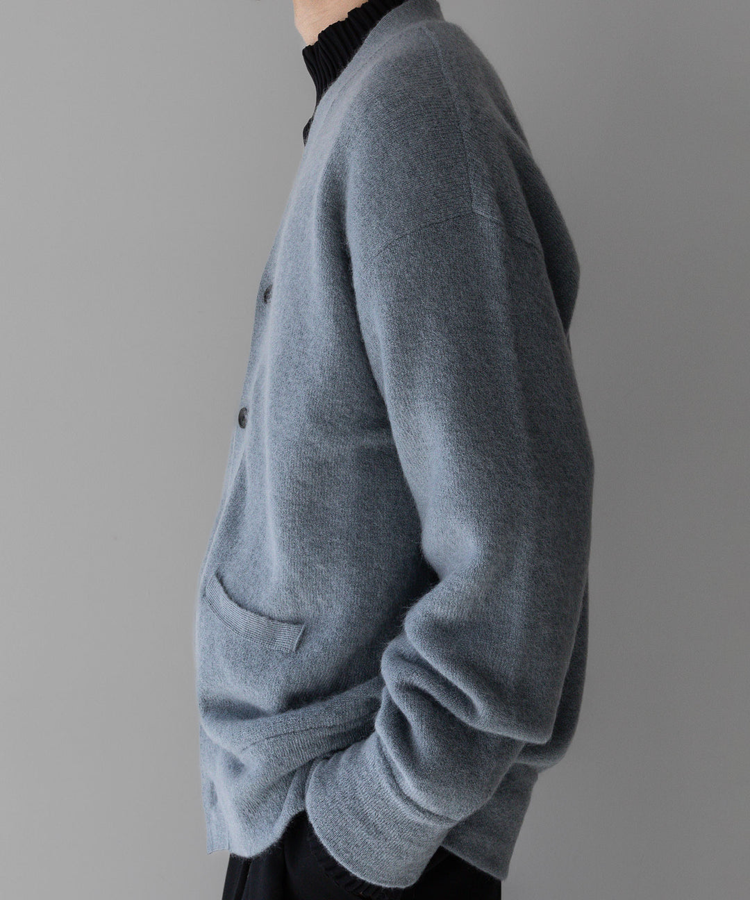 stein(シュタイン)のEXTRA FINE KID MOHAIR CARDIGANのBLUE GREY 公式通販サイトsession福岡セレクトショップ