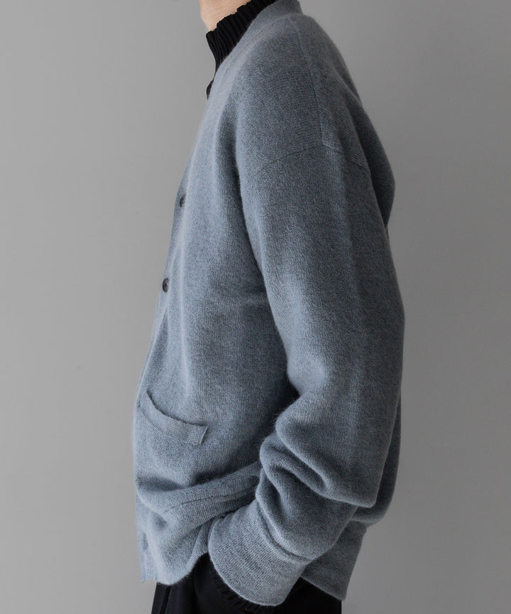 stein(シュタイン)のEXTRA FINE KID MOHAIR CARDIGANのBLUE GREY 公式通販サイトsession福岡セレクトショップ