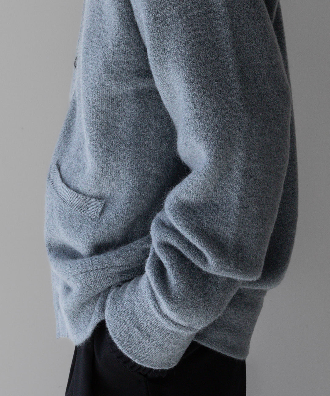 stein(シュタイン)のEXTRA FINE KID MOHAIR CARDIGANのBLUE GREY 公式通販サイトsession福岡セレクトショップ