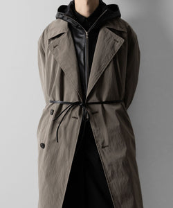 ssstein(シュタイン)のWINDPROOF NYLON DOUBLE BREASTED COAT - TAUPE 公式通販サイトsession福岡セレクトショップ