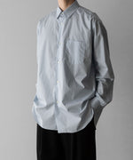 画像をギャラリービューアに読み込む, ssstein(シュタイン)のOVERSIZED REGULAR COLLAR SHIRT - OFF BLUEの公式通販サイトsession福岡セレクトショップ
