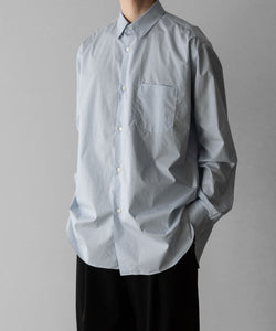 ssstein(シュタイン)のOVERSIZED REGULAR COLLAR SHIRT - OFF BLUEの公式通販サイトsession福岡セレクトショップ