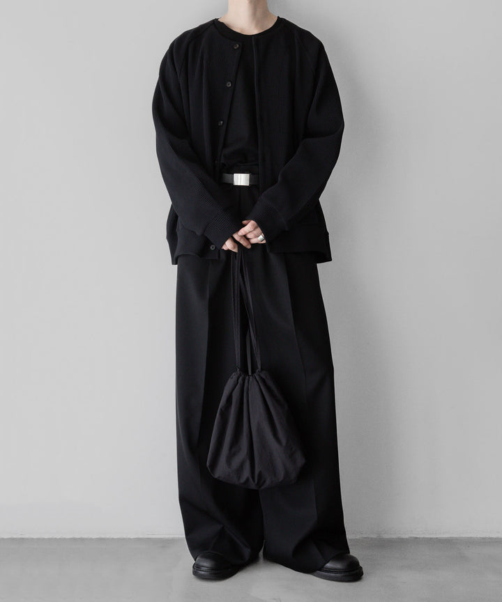 【stein】ssstein シュタインのGRADATION PLEATS CARDIGANのBLACK　 公式通販サイトsession福岡セレクトショップ
