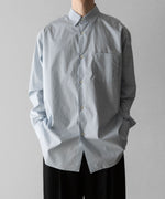 画像をギャラリービューアに読み込む, ssstein(シュタイン)のOVERSIZED REGULAR COLLAR SHIRT - OFF BLUEの公式通販サイトsession福岡セレクトショップ
