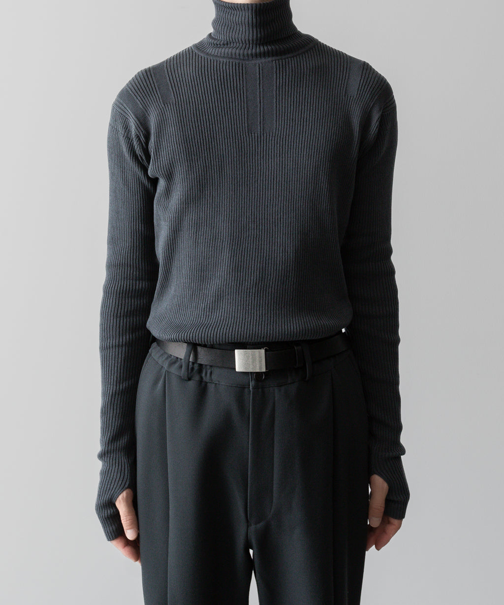 SUBLATIONS サブレーションズのTURTLENECK RIB KNIT - CHARCOALの公式通販サイトsession福岡セレクトショップ