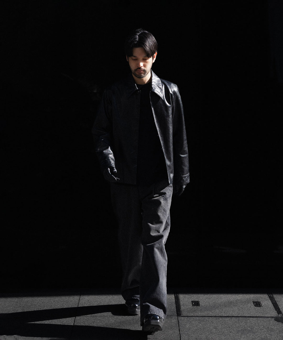 CODA コーダ BLACK SYNTHETIC LEATHER CUT OUT TIERED JACKETのBLACK 公式通販サイトsession福岡セレクトショップ