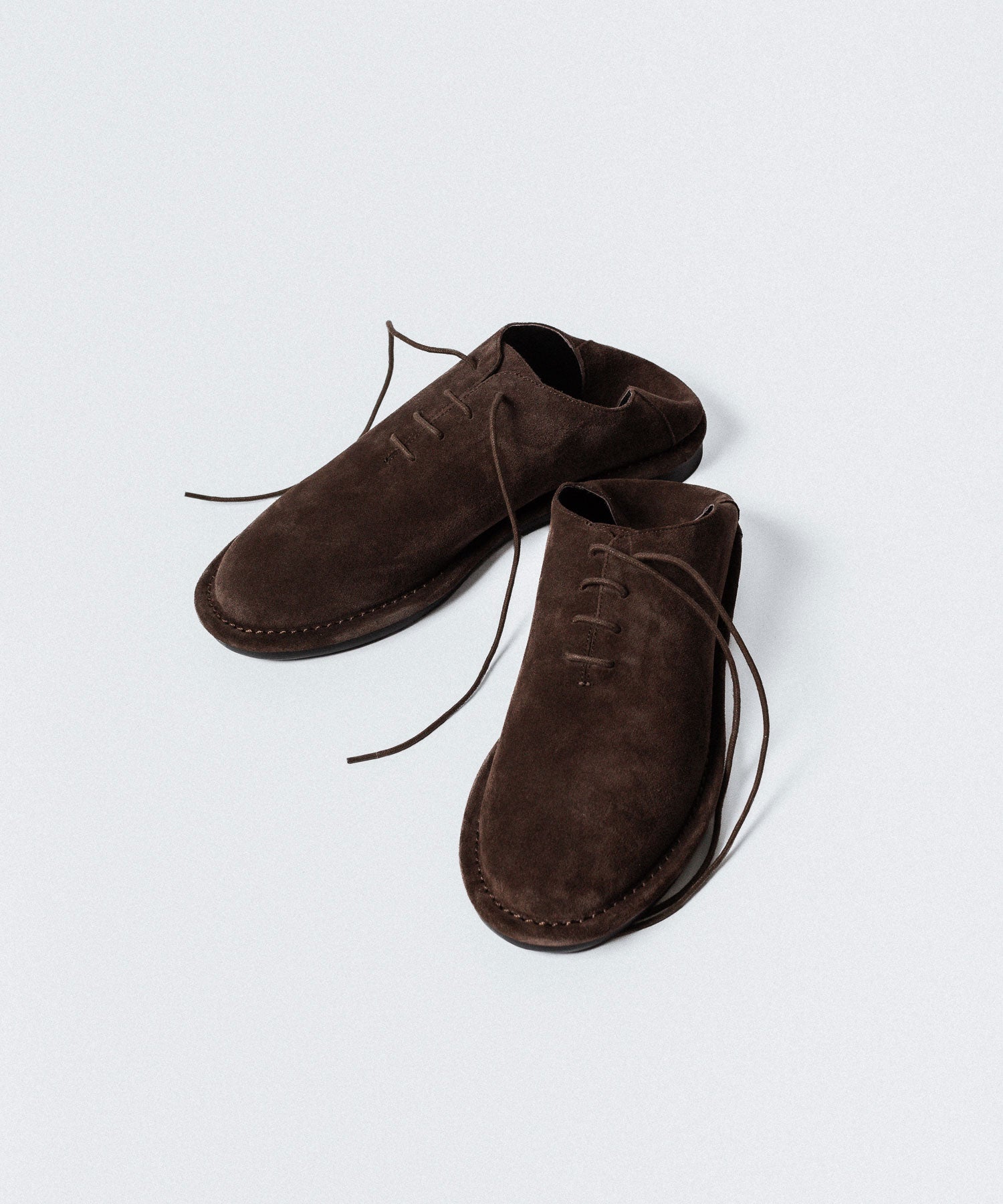 ATTACHMENT アタッチメントのCOW LEATHER SUEDE BABOUCHE - BROWNの公式通販サイトsession福岡セレクトショップ