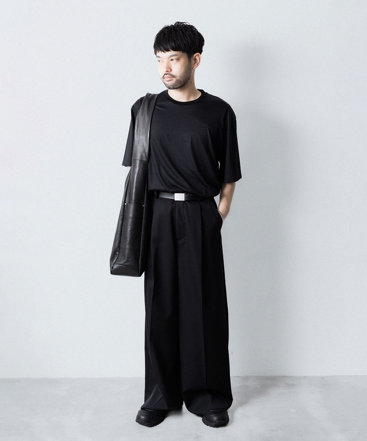 KANEMASA PHIL. カネマサフィル 36G WOOL S/S TEEのBLACK 公式通販サイトsession福岡セレクトショップ