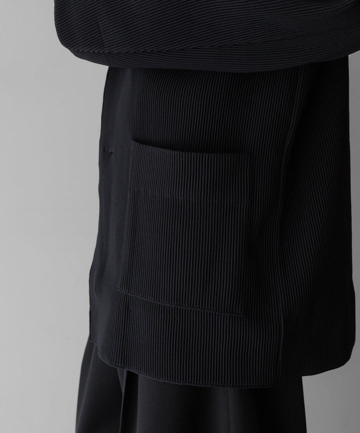 【stein】ssstein シュタインのOVERSIZED GRADATION PLEATS JACKETのBLACK　 公式通販サイトsession福岡セレクトショップ