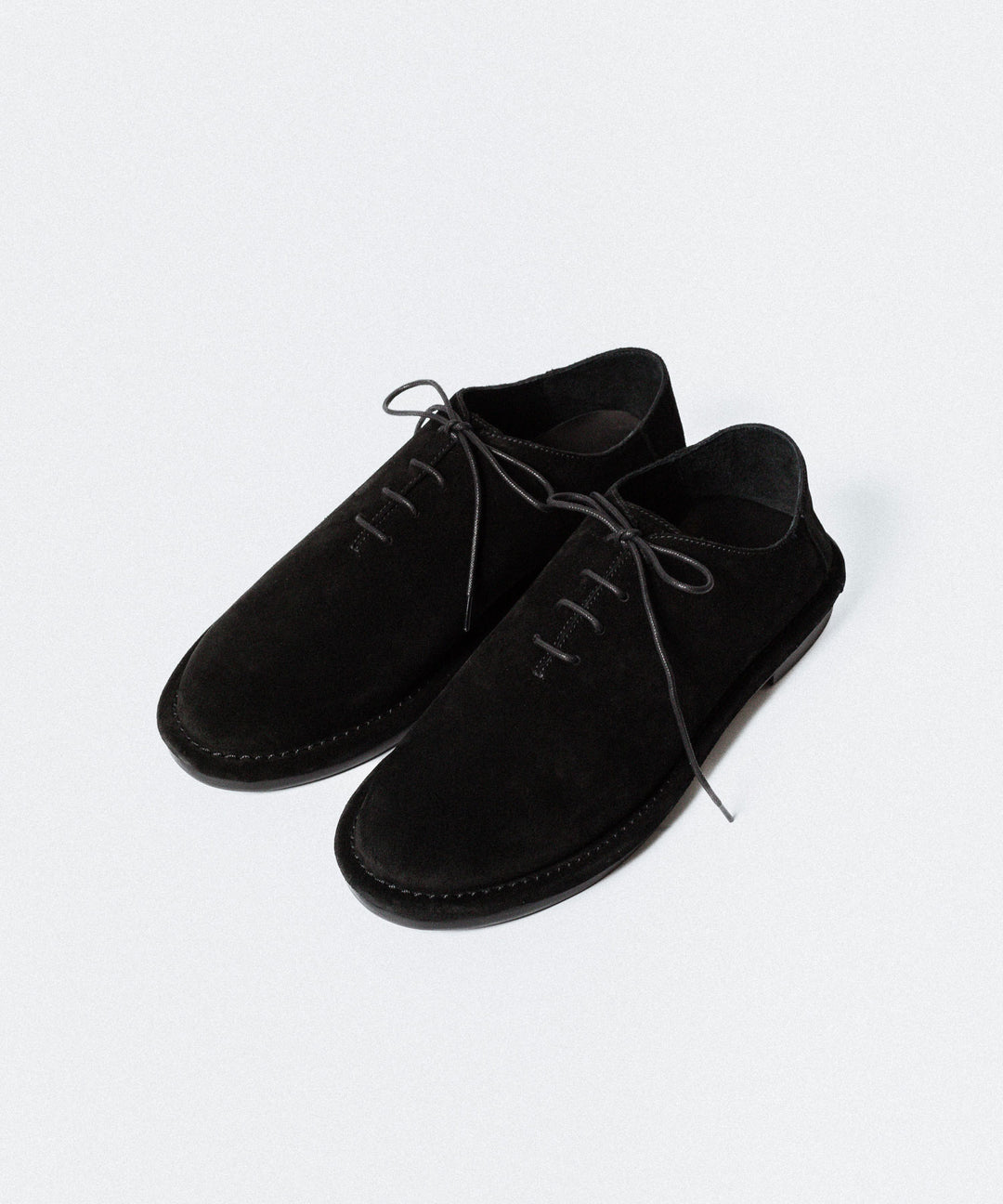 ATTACHMENT アタッチメントのCOW LEATHER SUEDE BABOUCHE - BLACKの公式通販サイトsession福岡セレクトショップ