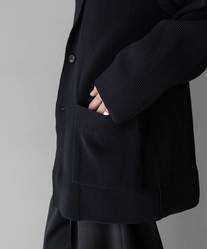 【stein】ssstein シュタインのOVERSIZED GRADATION PLEATS JACKETのBLACK　 公式通販サイトsession福岡セレクトショップ