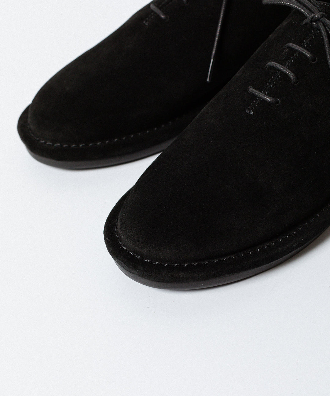 ATTACHMENT アタッチメントのCOW LEATHER SUEDE BABOUCHE - BLACKの公式通販サイトsession福岡セレクトショップ