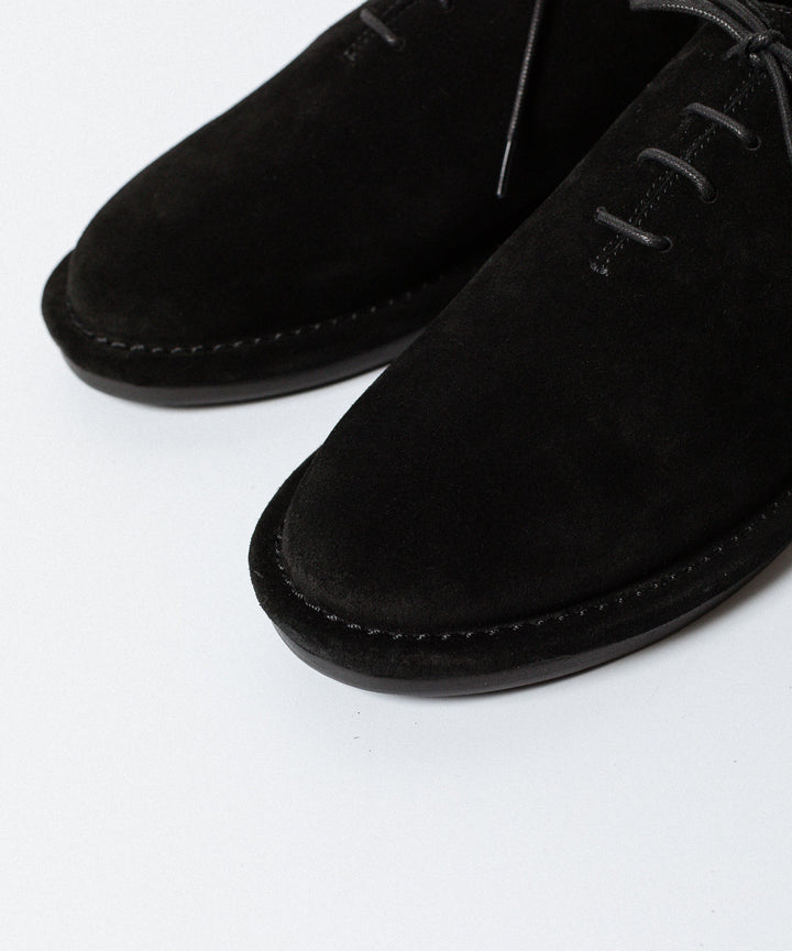 ATTACHMENT アタッチメントのCOW LEATHER SUEDE BABOUCHE - BLACKの公式通販サイトsession福岡セレクトショップ