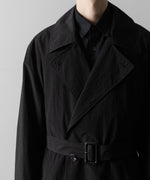 画像をギャラリービューアに読み込む, ssstein(シュタイン)のWINDPROOF NYLON DOUBLE BREASTED COAT - BLACK 公式通販サイトsession福岡セレクトショップ
