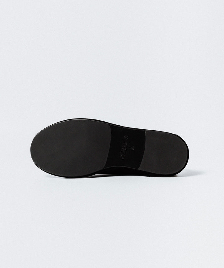 ATTACHMENT アタッチメントのCOW LEATHER SUEDE BABOUCHE - BLACKの公式通販サイトsession福岡セレクトショップ