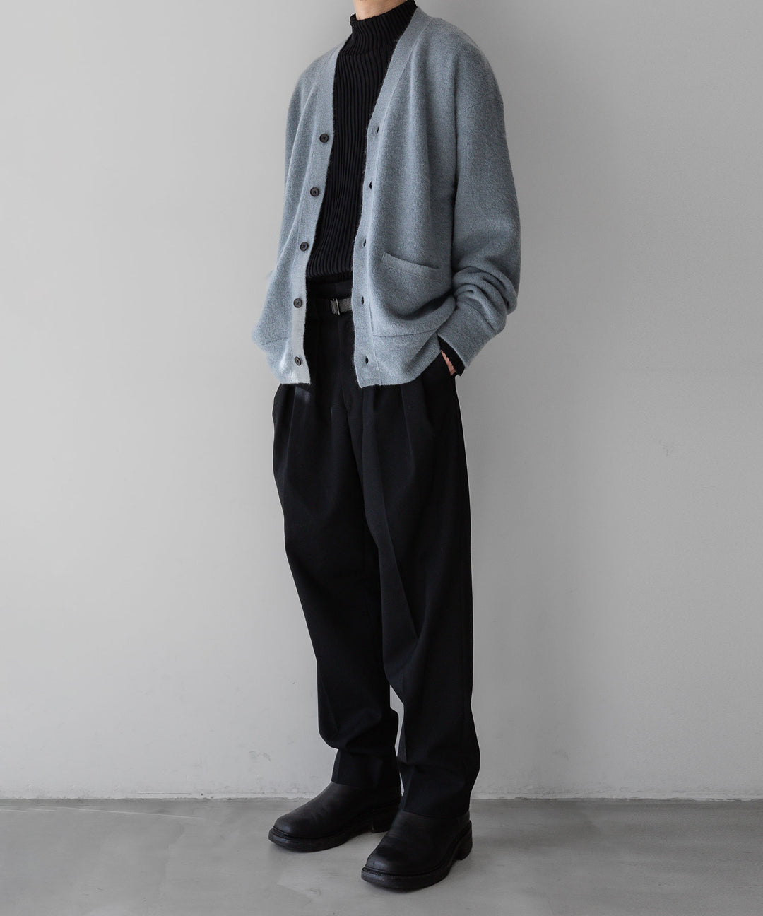 stein(シュタイン)のEXTRA FINE KID MOHAIR CARDIGANのBLUE GREY 公式通販サイトsession福岡セレクトショップ