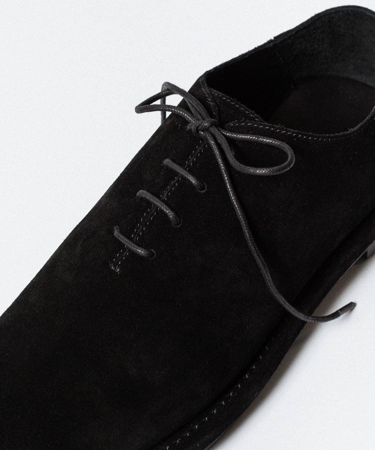 ATTACHMENT アタッチメントのCOW LEATHER SUEDE BABOUCHE - BLACKの公式通販サイトsession福岡セレクトショップ