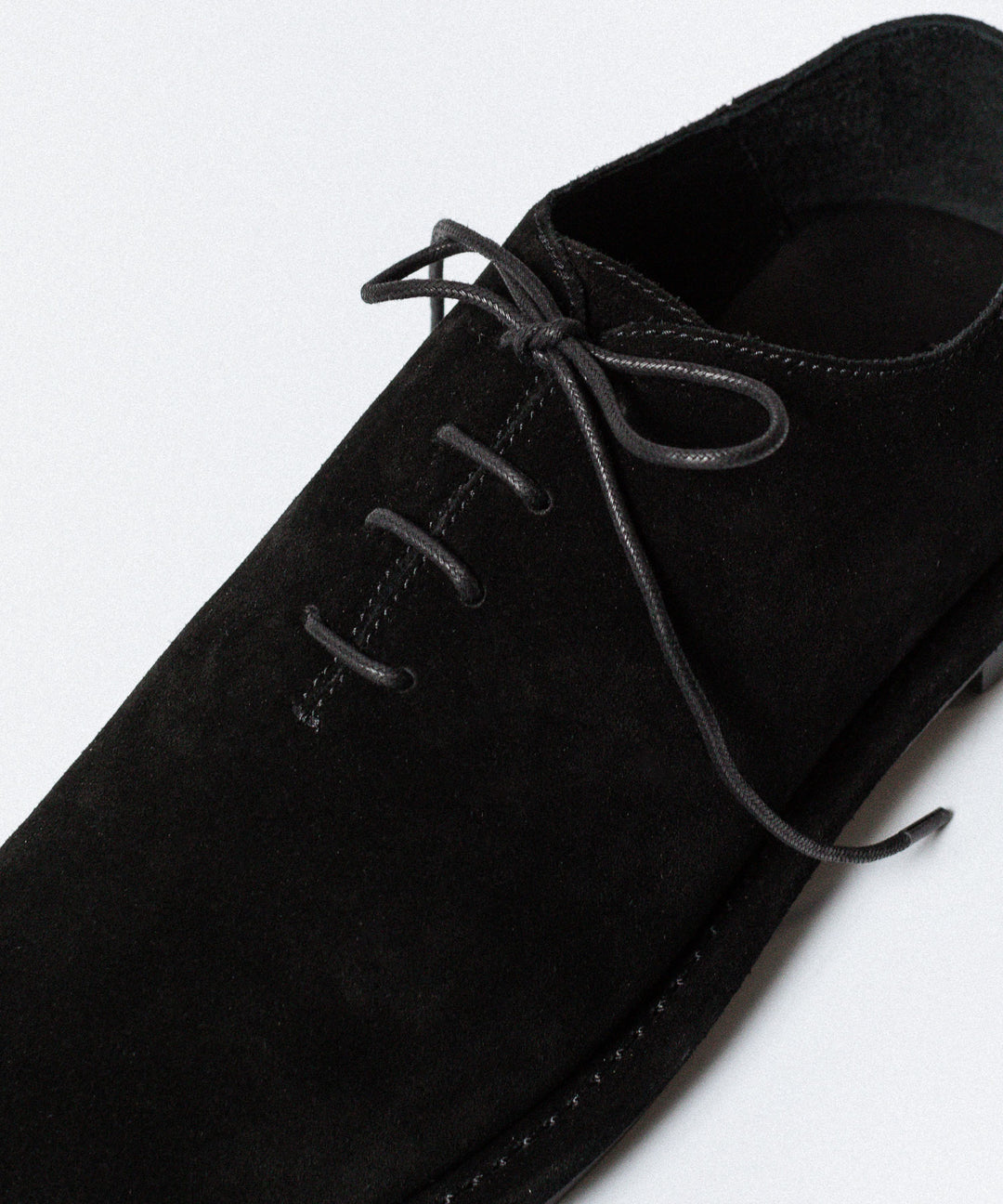 ATTACHMENT アタッチメントのCOW LEATHER SUEDE BABOUCHE - BLACKの公式通販サイトsession福岡セレクトショップ