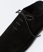 画像をギャラリービューアに読み込む, ATTACHMENT アタッチメントのCOW LEATHER SUEDE BABOUCHE - BLACKの公式通販サイトsession福岡セレクトショップ
