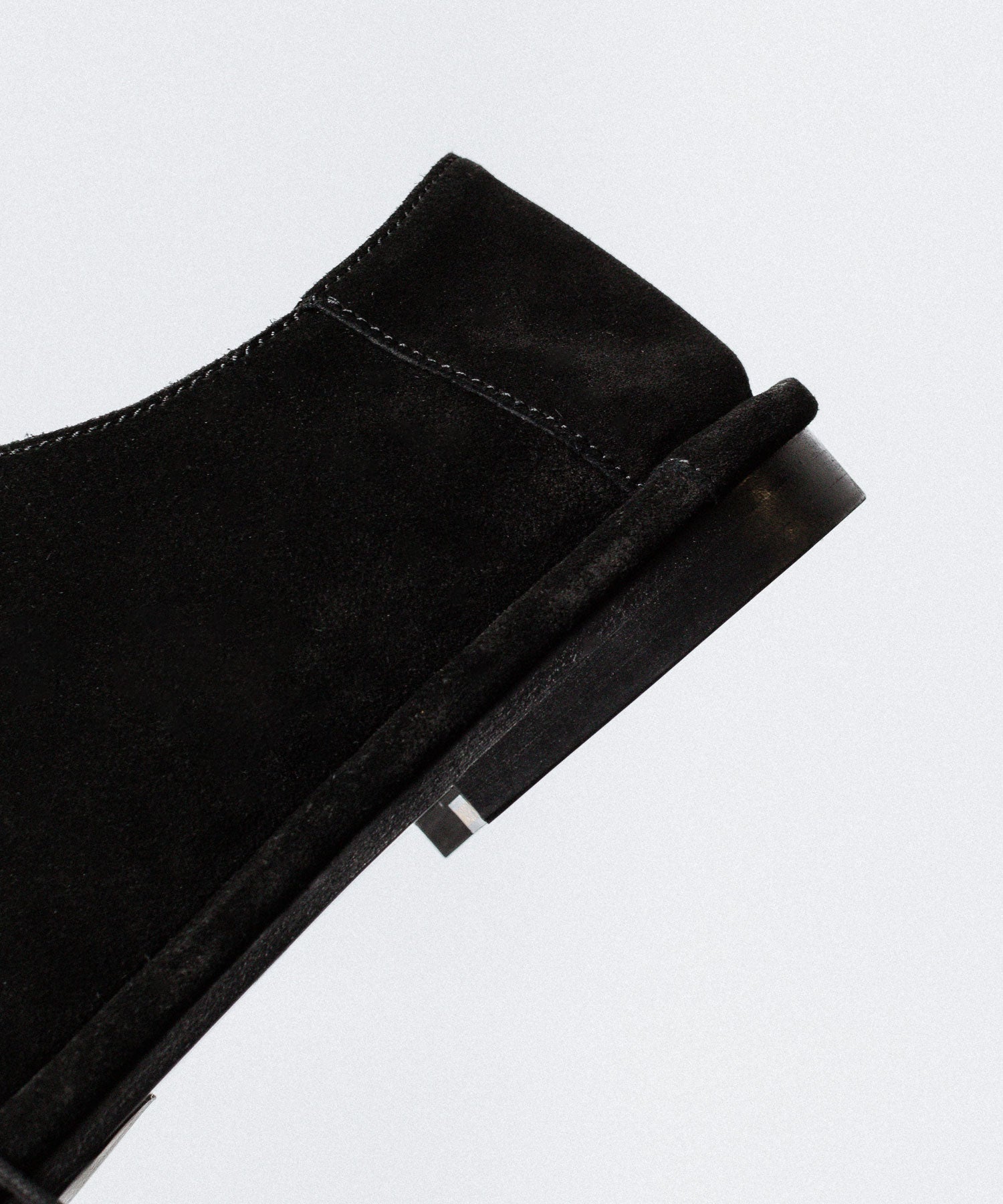 ATTACHMENT アタッチメントのCOW LEATHER SUEDE BABOUCHE - BLACKの公式通販サイトsession福岡セレクトショップ