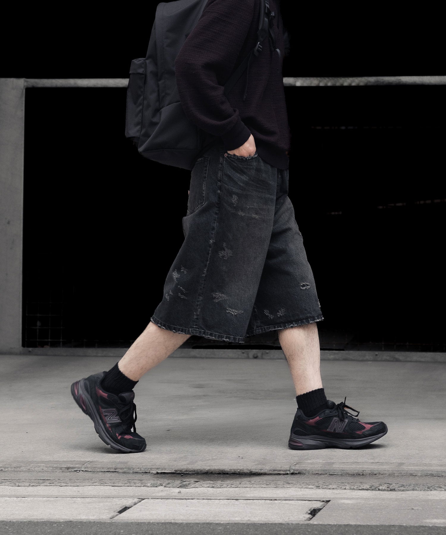 ssstein / シュタイン】BAGGY DENIM SHORTS - BLACK | 公式通販サイト