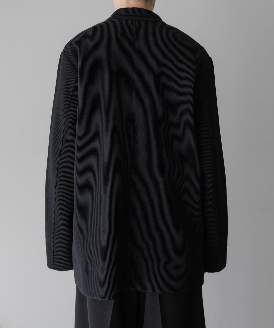 【stein】ssstein シュタインのOVERSIZED GRADATION PLEATS JACKETのBLACK　 公式通販サイトsession福岡セレクトショップ