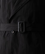 画像をギャラリービューアに読み込む, ssstein(シュタイン)のWINDPROOF NYLON DOUBLE BREASTED COAT - BLACK 公式通販サイトsession福岡セレクトショップ
