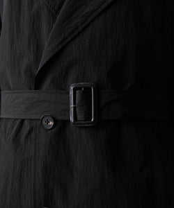 ssstein(シュタイン)のWINDPROOF NYLON DOUBLE BREASTED COAT - BLACK 公式通販サイトsession福岡セレクトショップ