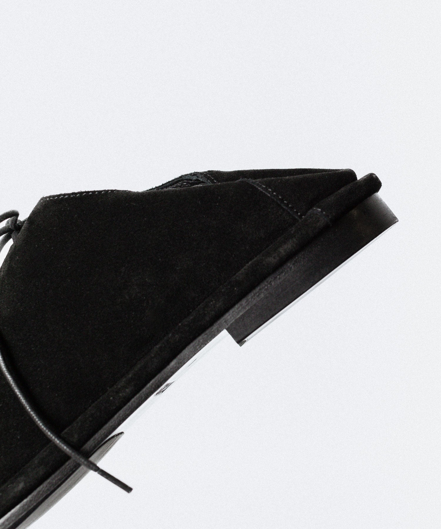 ATTACHMENT アタッチメントのCOW LEATHER SUEDE BABOUCHE - BLACKの公式通販サイトsession福岡セレクトショップ