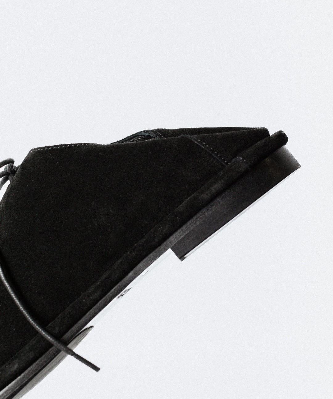 ATTACHMENT アタッチメントのCOW LEATHER SUEDE BABOUCHE - BLACKの公式通販サイトsession福岡セレクトショップ