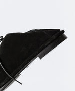 画像をギャラリービューアに読み込む, ATTACHMENT アタッチメントのCOW LEATHER SUEDE BABOUCHE - BLACKの公式通販サイトsession福岡セレクトショップ
