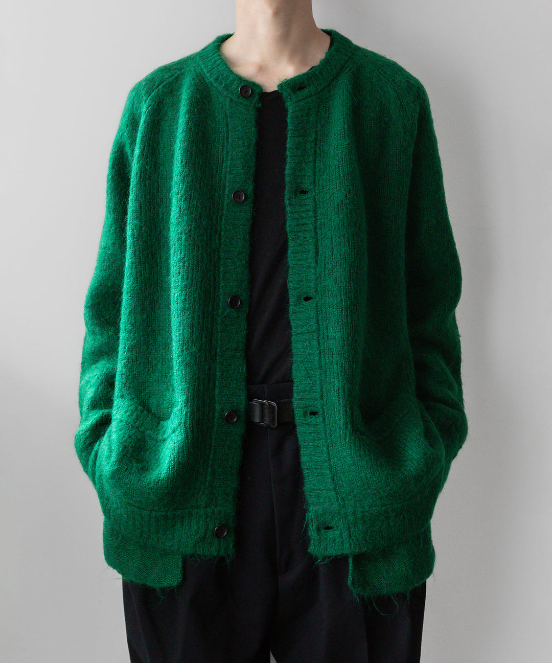 stein(シュタイン)の23AWコレクションKID MOHAIR KNIT CARDIGANのGREEN sessionセッション福岡セレクトショップ 公式通販サイト