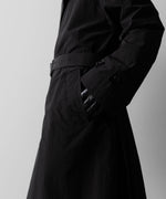 画像をギャラリービューアに読み込む, ssstein(シュタイン)のWINDPROOF NYLON DOUBLE BREASTED COAT - BLACK 公式通販サイトsession福岡セレクトショップ
