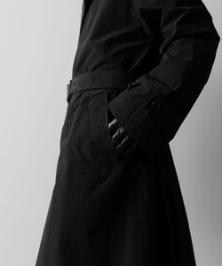 ssstein(シュタイン)のWINDPROOF NYLON DOUBLE BREASTED COAT - BLACK 公式通販サイトsession福岡セレクトショップ